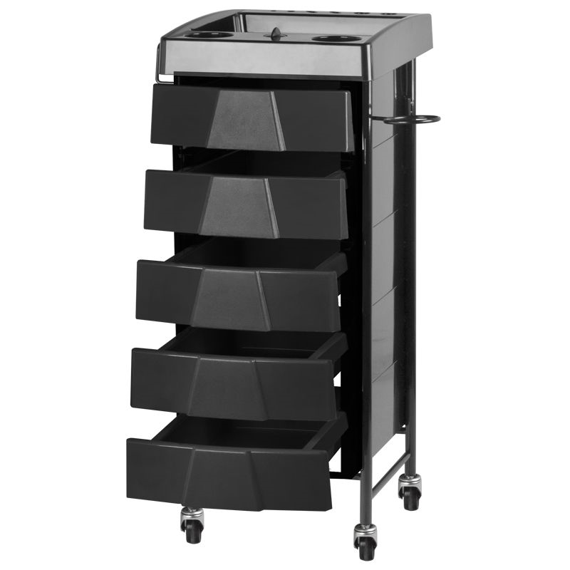 Carrello Parrucchiere Gabbiano 008 Nero