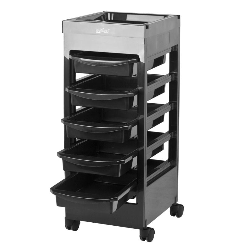 Carrello Parrucchiere Gabbiano 048A Nero