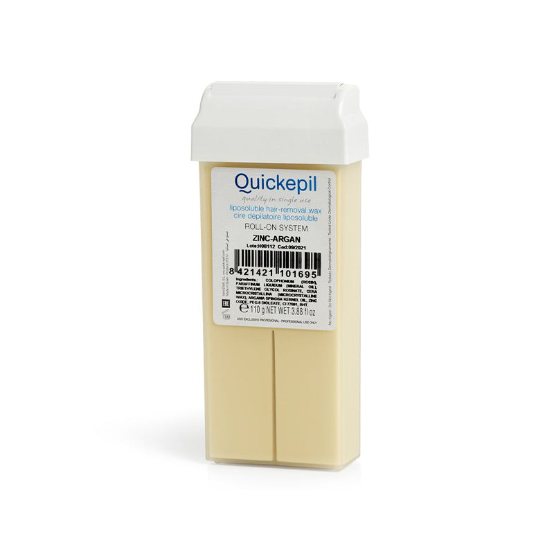 Quickepil cera depilatoria a rullo zinco-argan 110g