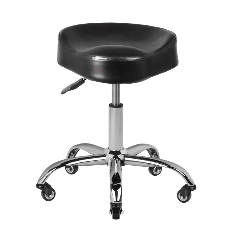 Sgabello con Ruote Gabbiano A450 Nero