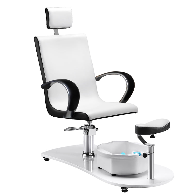 Poltrona pedicure spa idraulica Massaggio Bianco Nero
