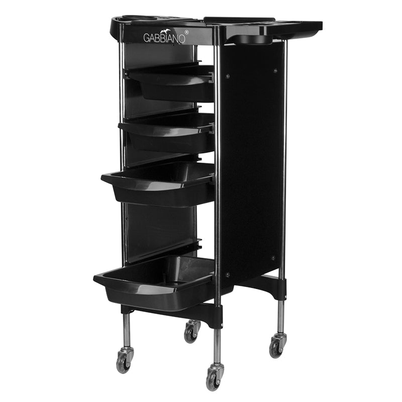 Carrello Parrucchiere Gabbiano FX11-2 Nero