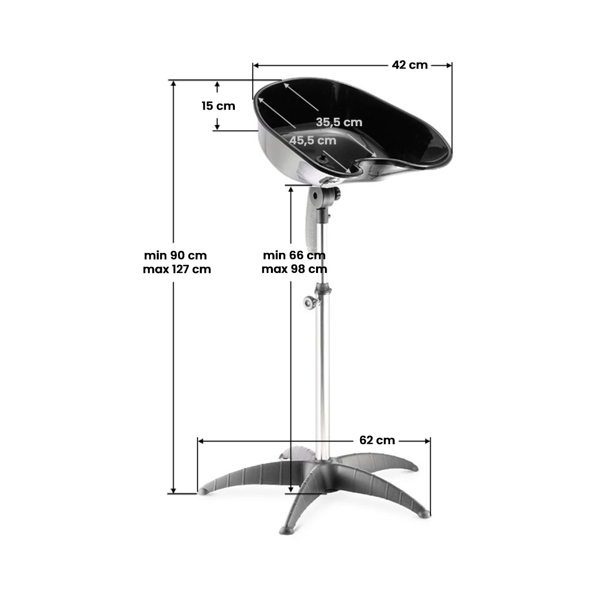 Lavatesta colonna Gabbiano portatile FT35