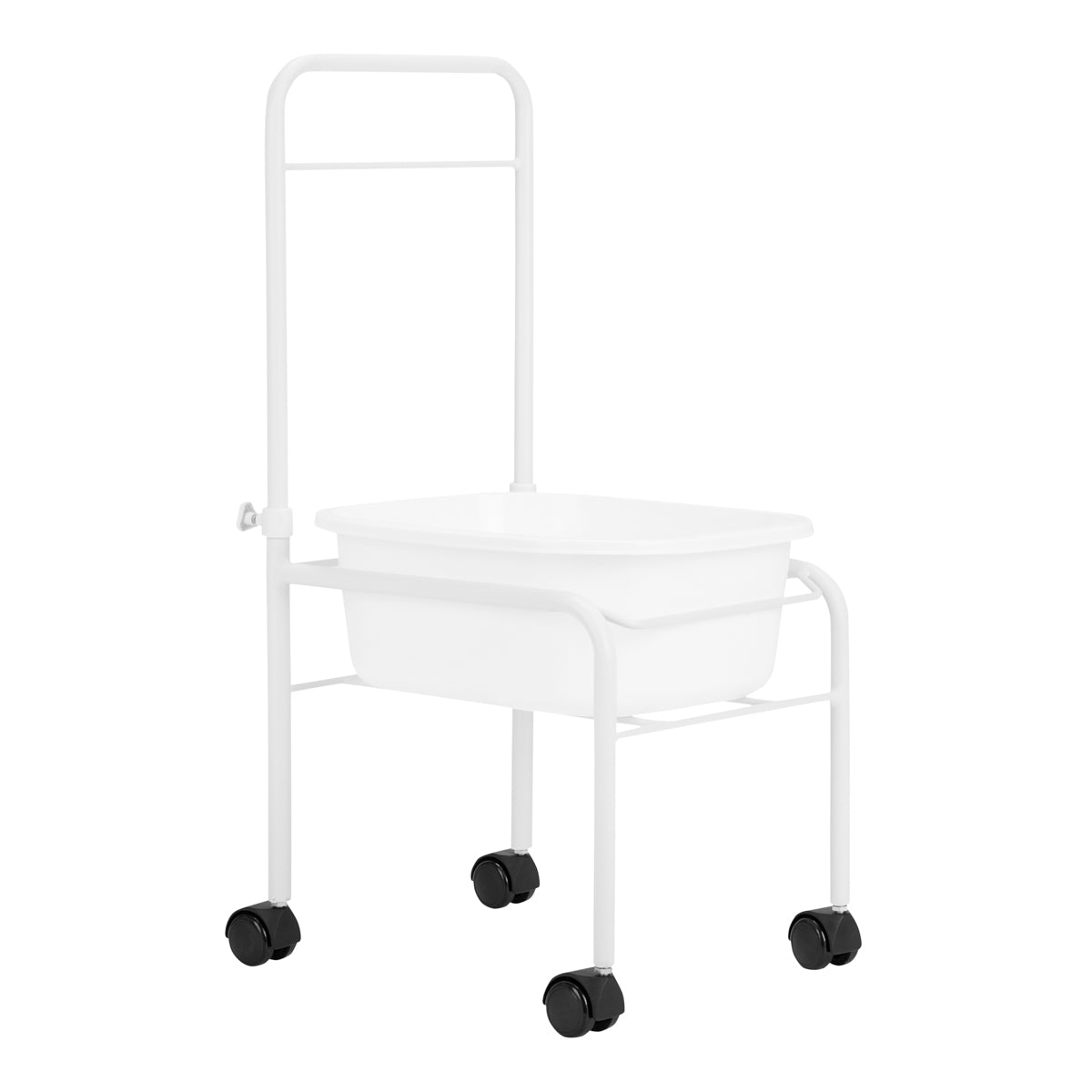 Vassoio pedicure bianco su ruote