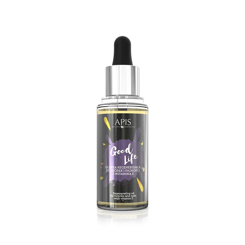 Olio rigenerante Apis good life per cuticole e unghie con vitamina E, 30 ml