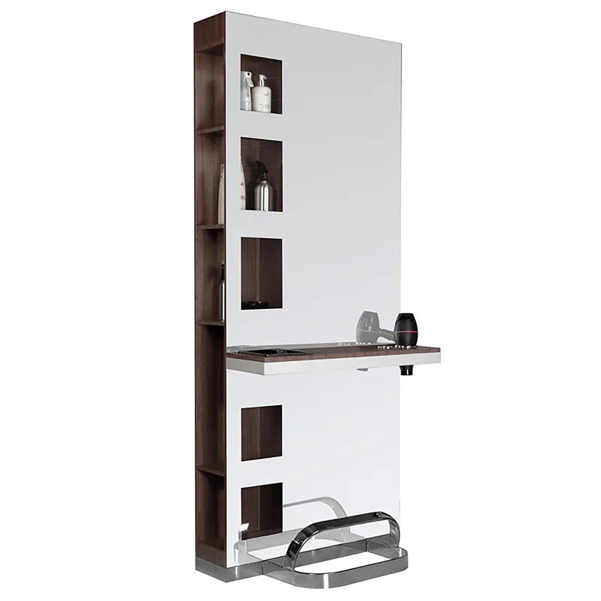 Postazione barbiere Gabbiano B058 Legno wengé