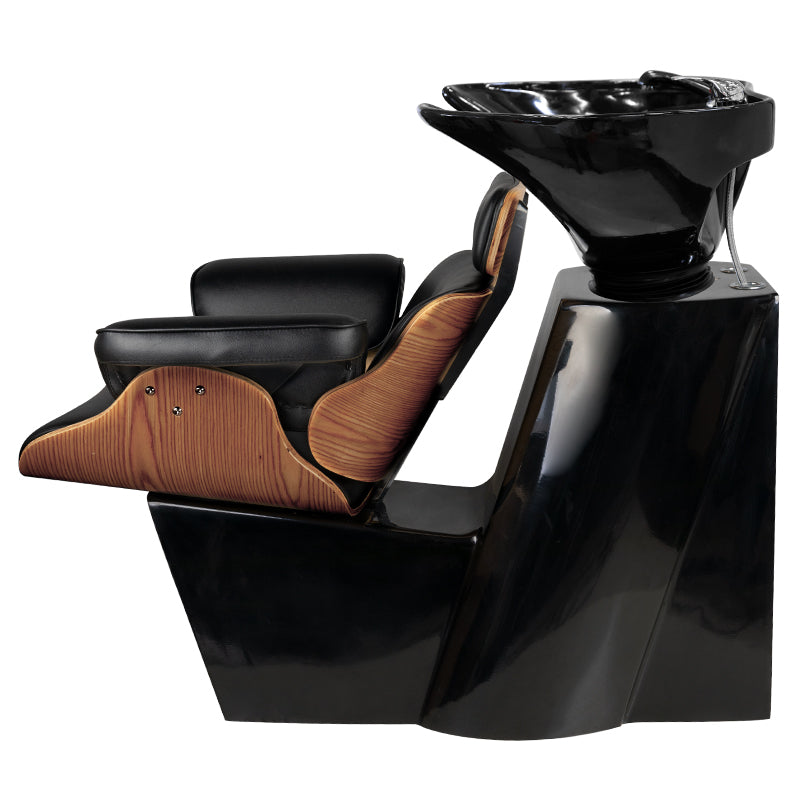 Gabbiano barber wash unit florence black walnut
