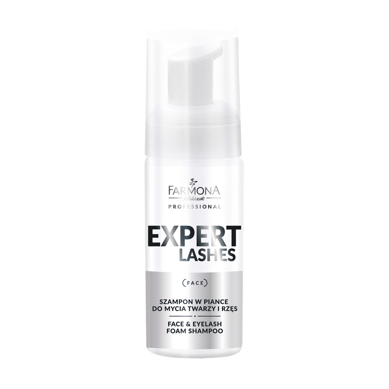 Farmona expert lashes shampoo schiuma per il lavaggio del viso e delle ciglia 100ml