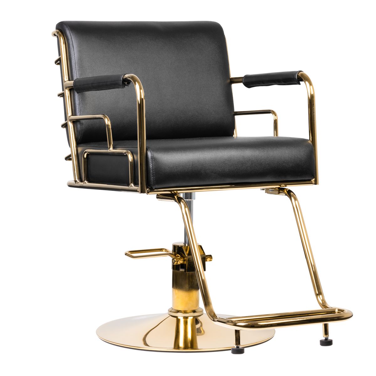 Poltrona parrucchiere Gabbiano Prato Oro-Nero