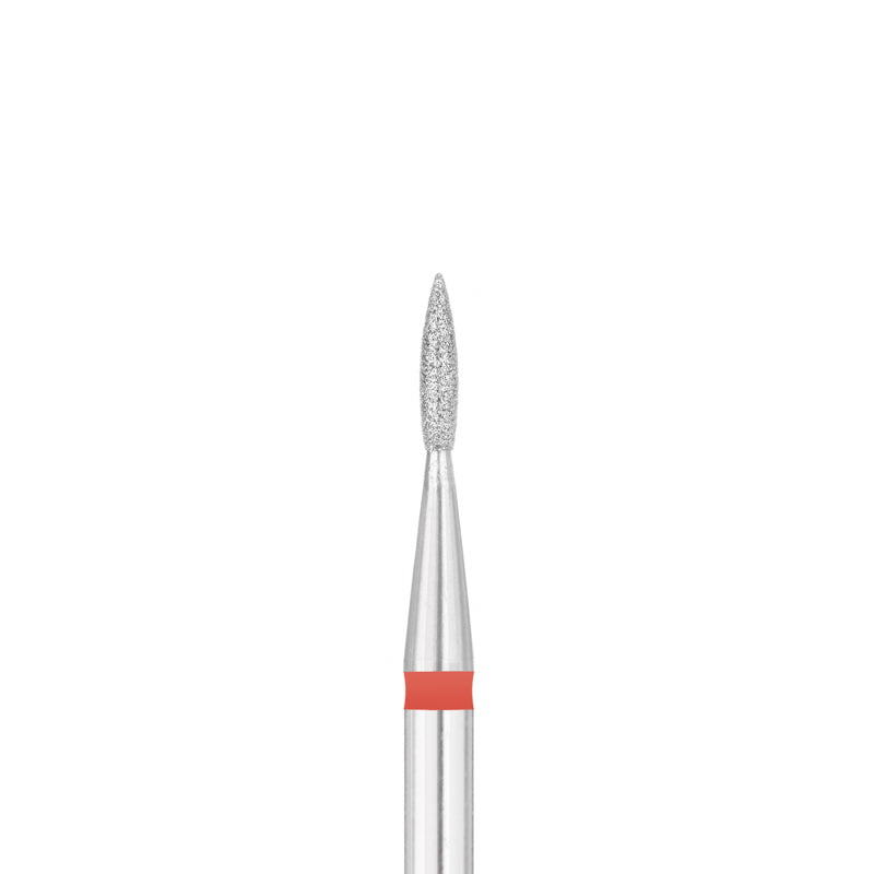 Exo Punte fresa pedicure Diamante fiamma Rotondo ⌀1.8/8 mm Leggera