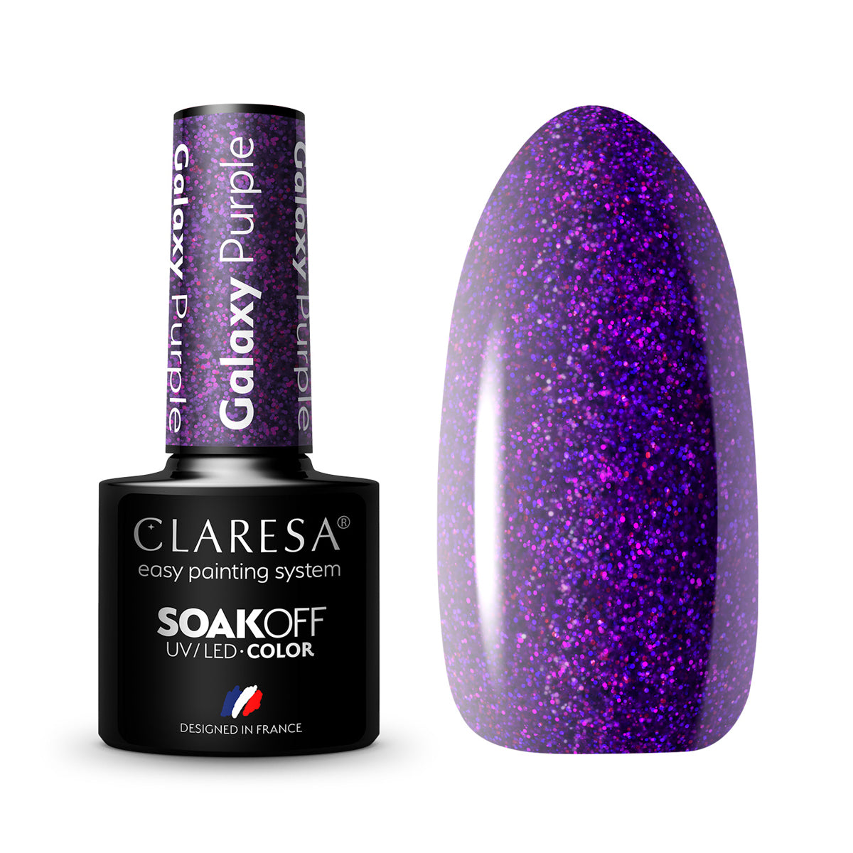 CLARESA smalto ibrido Galaxy Purple 5g