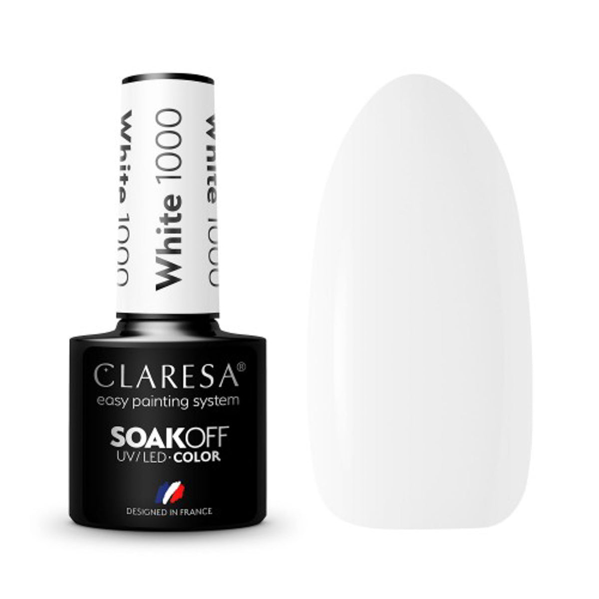 CLARESA Smalto per unghie ibrido BIANCO 1000 -5g