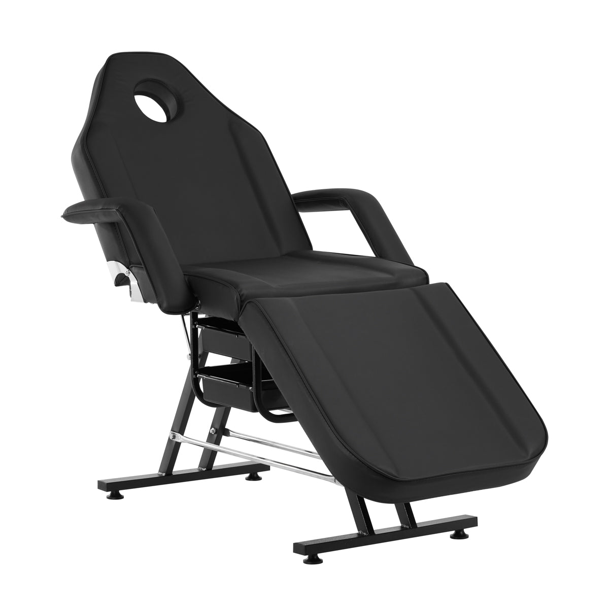 Poltrona estetista Sillon con vassoi Nero