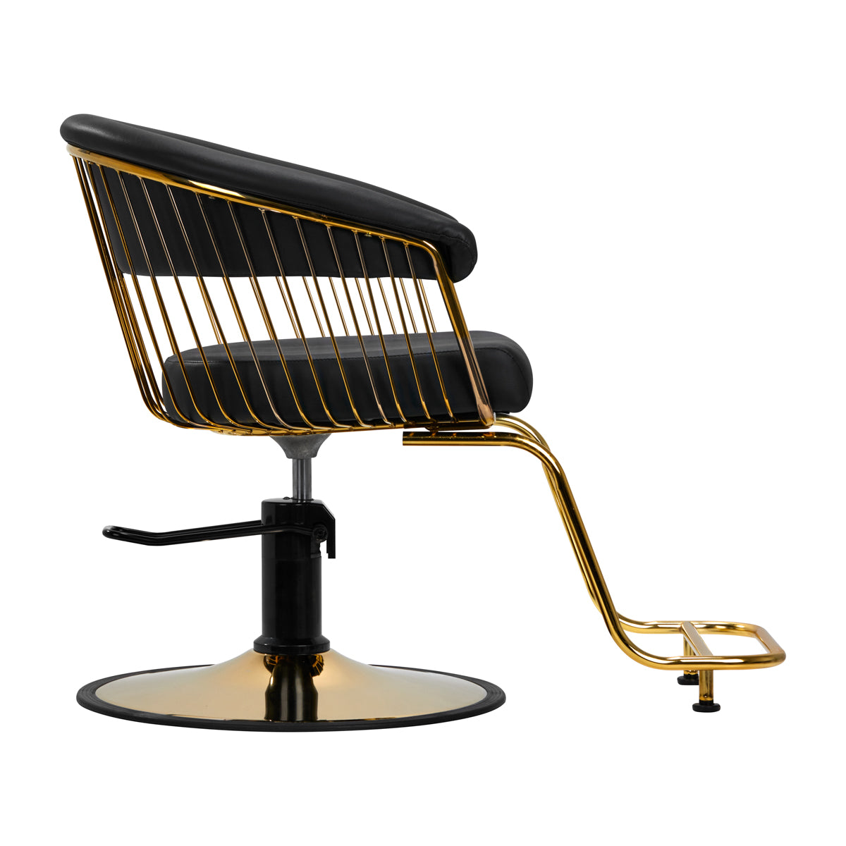 Poltrona parrucchiere Gabbiano Lille Oro-Nero
