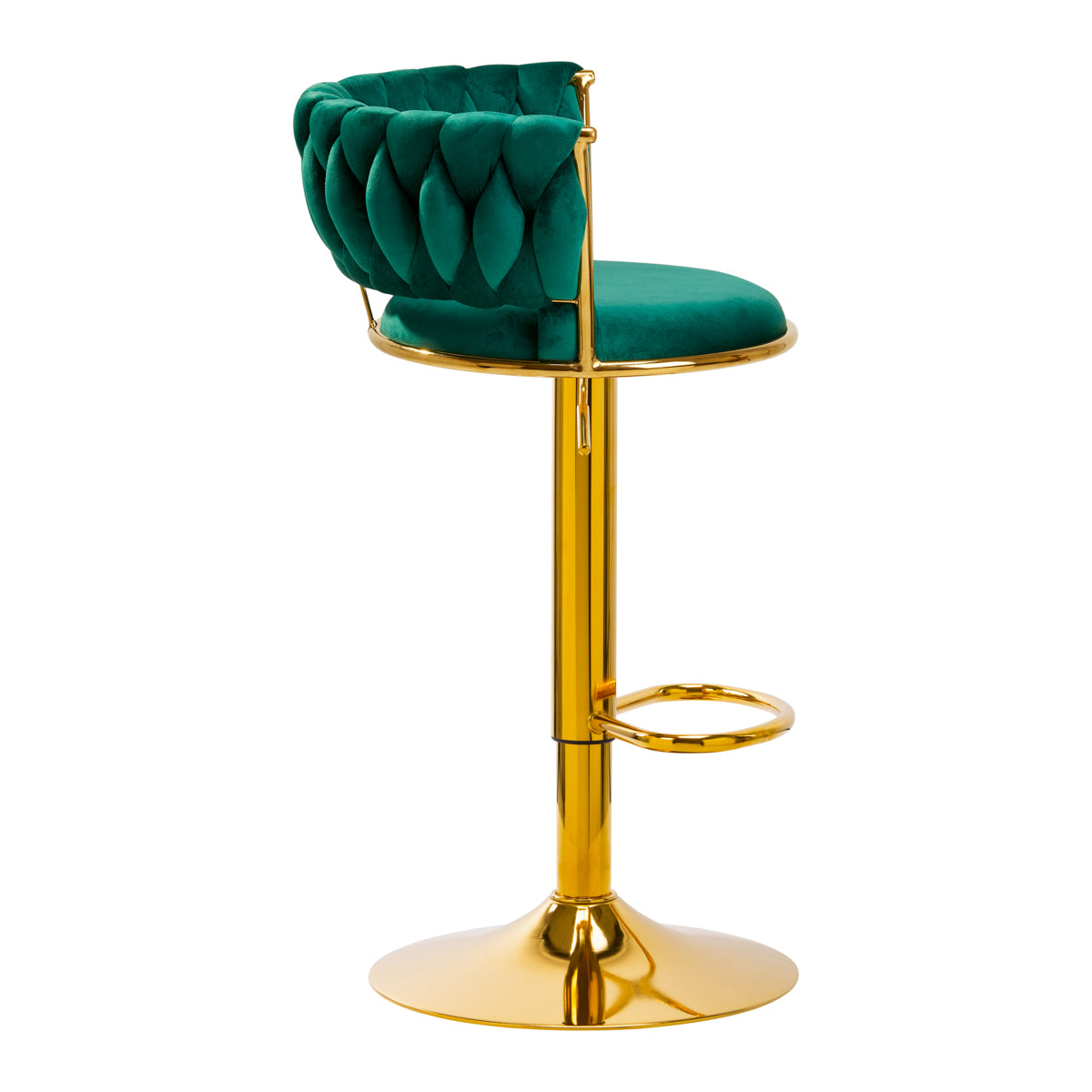 Sgabello da Bar 4Rico QS-B313a Velluto Verde