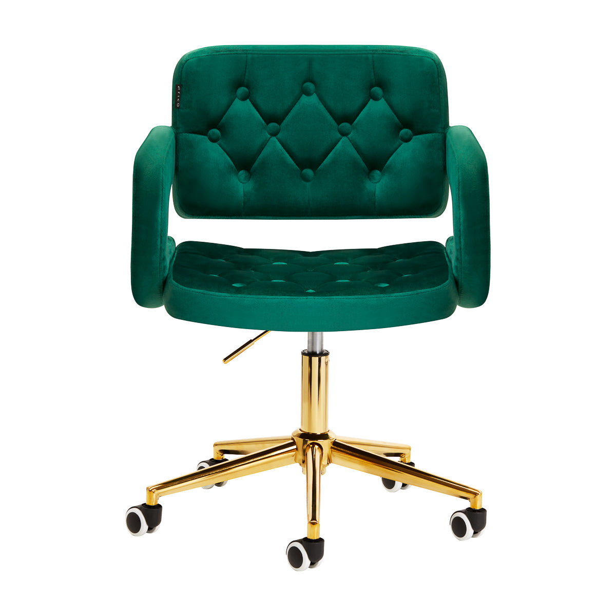 Sedia Velluto Regolabile 4Rico QS-OF213G Oro Verde