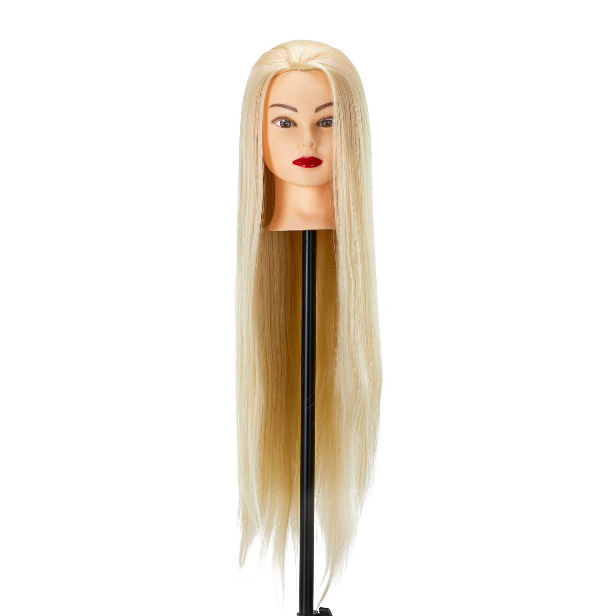 Testa di allenamento per parrucchieri Gabbiano WZ2, capelli sintetici, colore 613#, lunghezza 24"