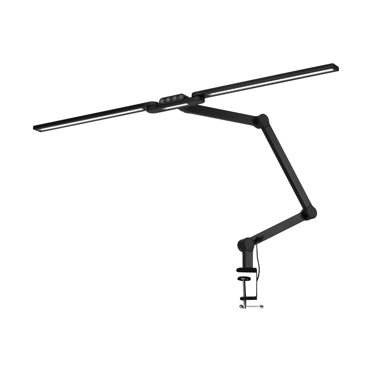 Lampada LED con Morsetto e Colore e Intensità Regolabili Glow L04 Nero
