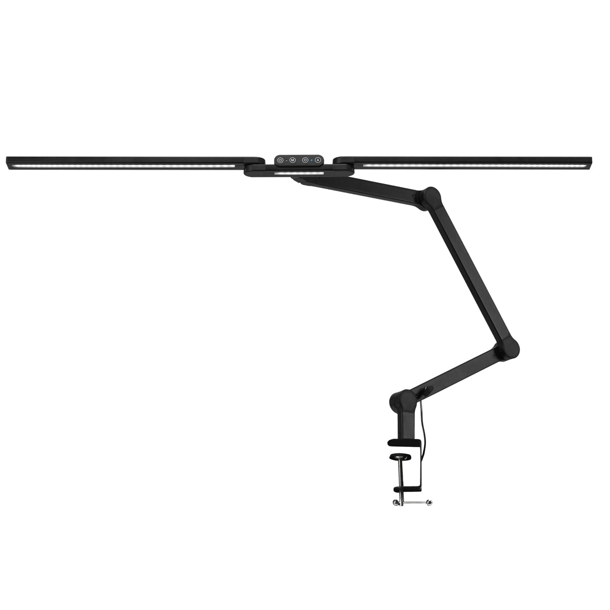 Lampada LED con Morsetto e Colore e Intensità Regolabili Glow L04 Nero