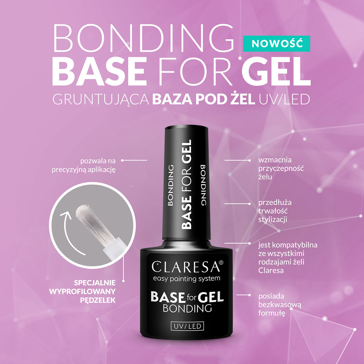 Base di adesione Claresa per gel - base senza acido per gel