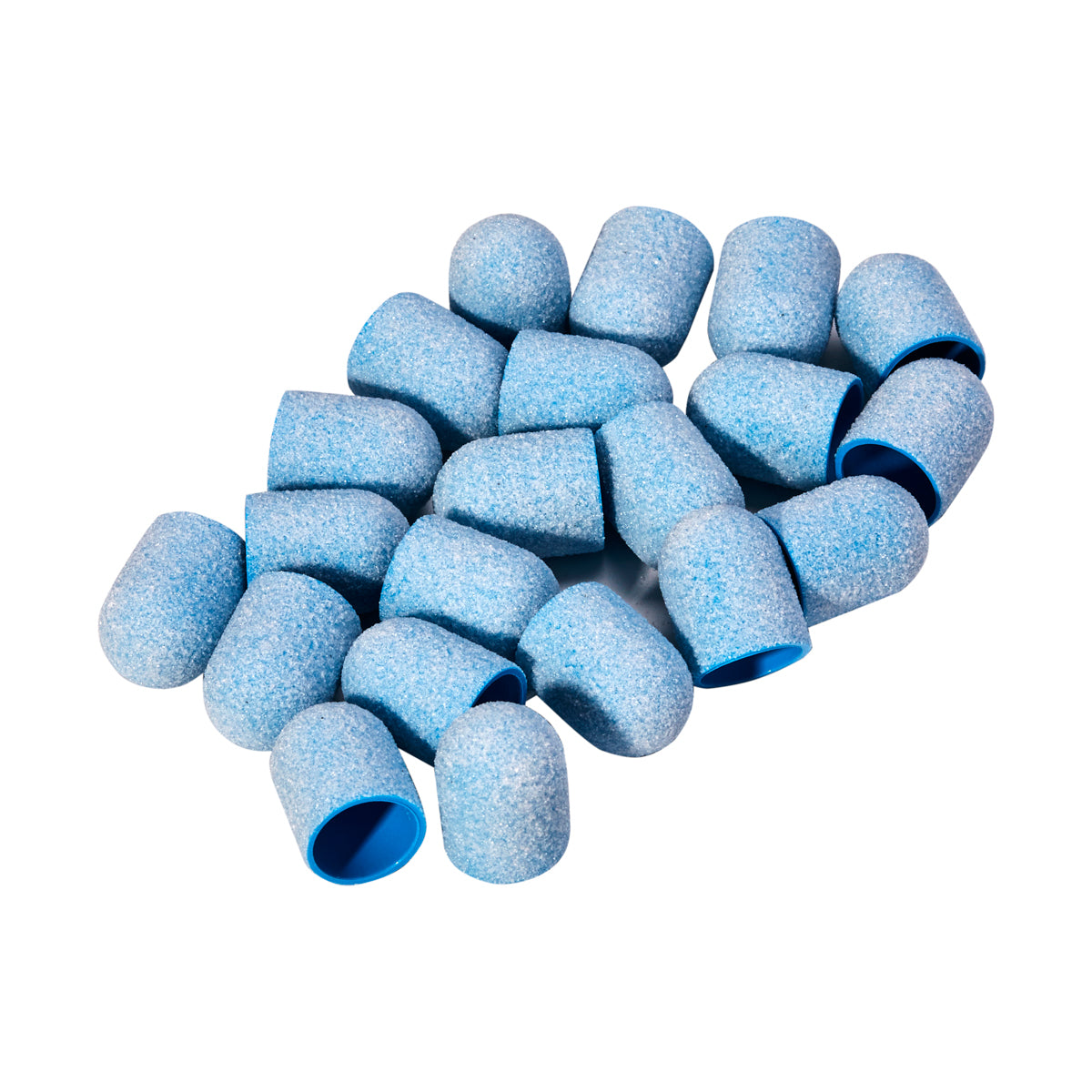 Exo blu med cappuccio abrasivo 13mm /80 20 pezzi Cappuccio Duro