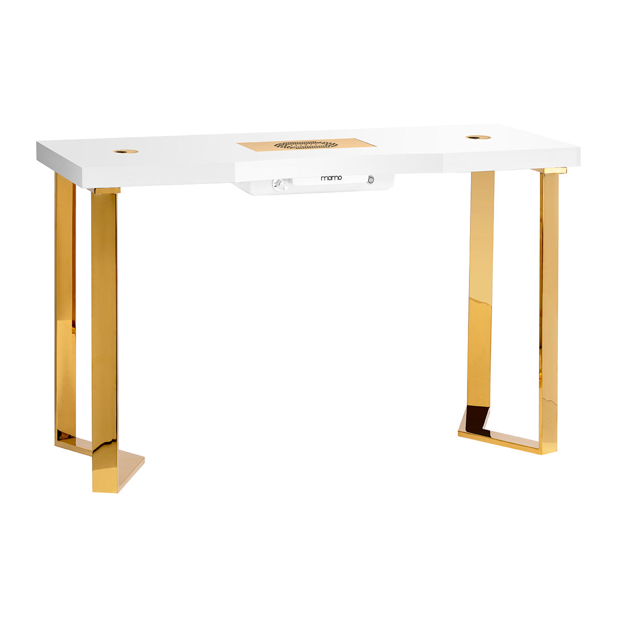Tavolo da Manicure Momo 05 Oro-Bianco con Aspiratore