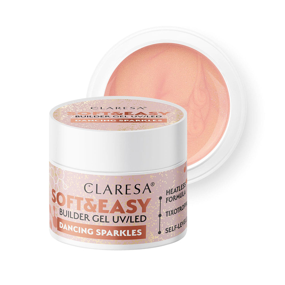 Claresa gel costruttore Soft&Easy scintille danzanti 12g