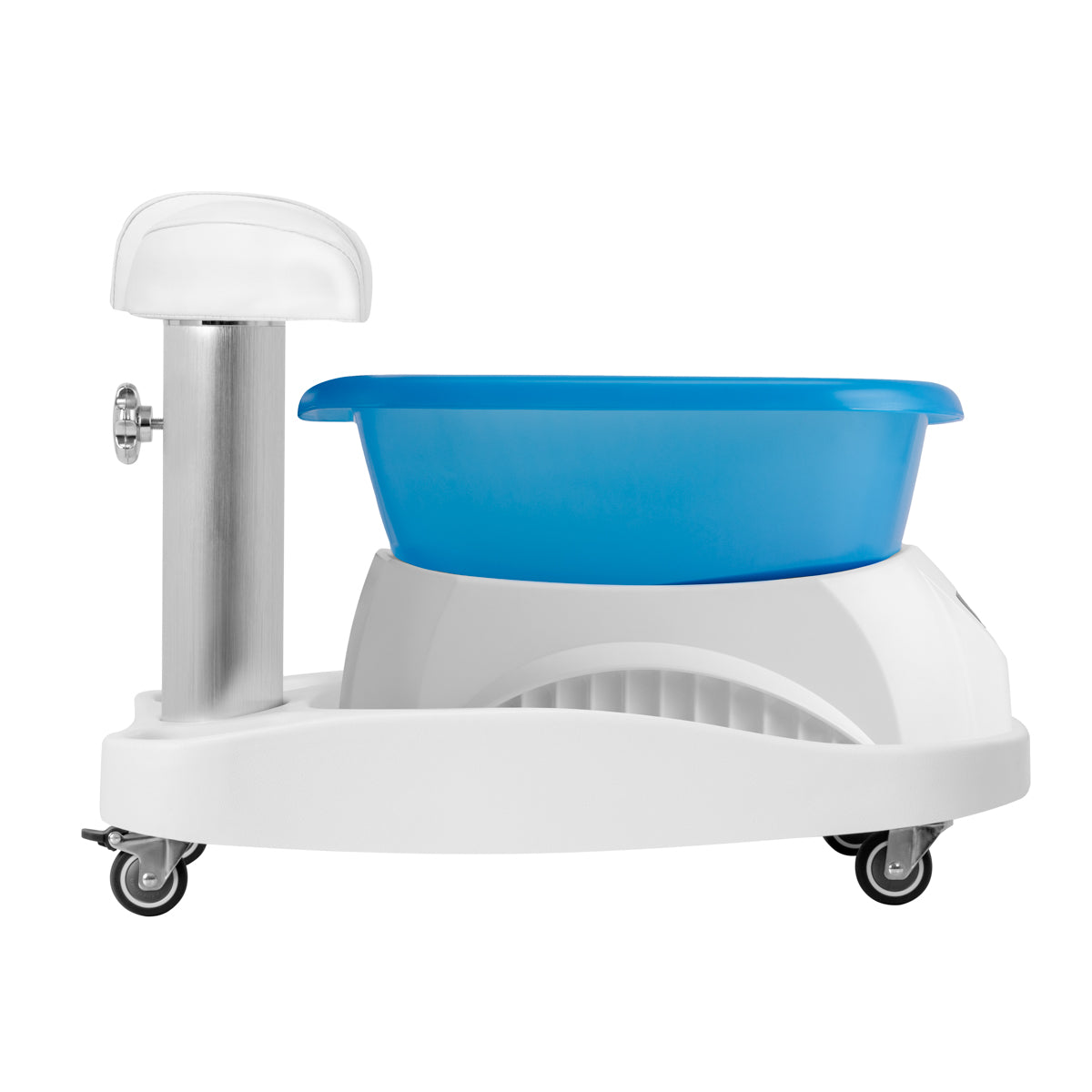Piatto doccia Azzurro con massaggiatore e carrello bianco