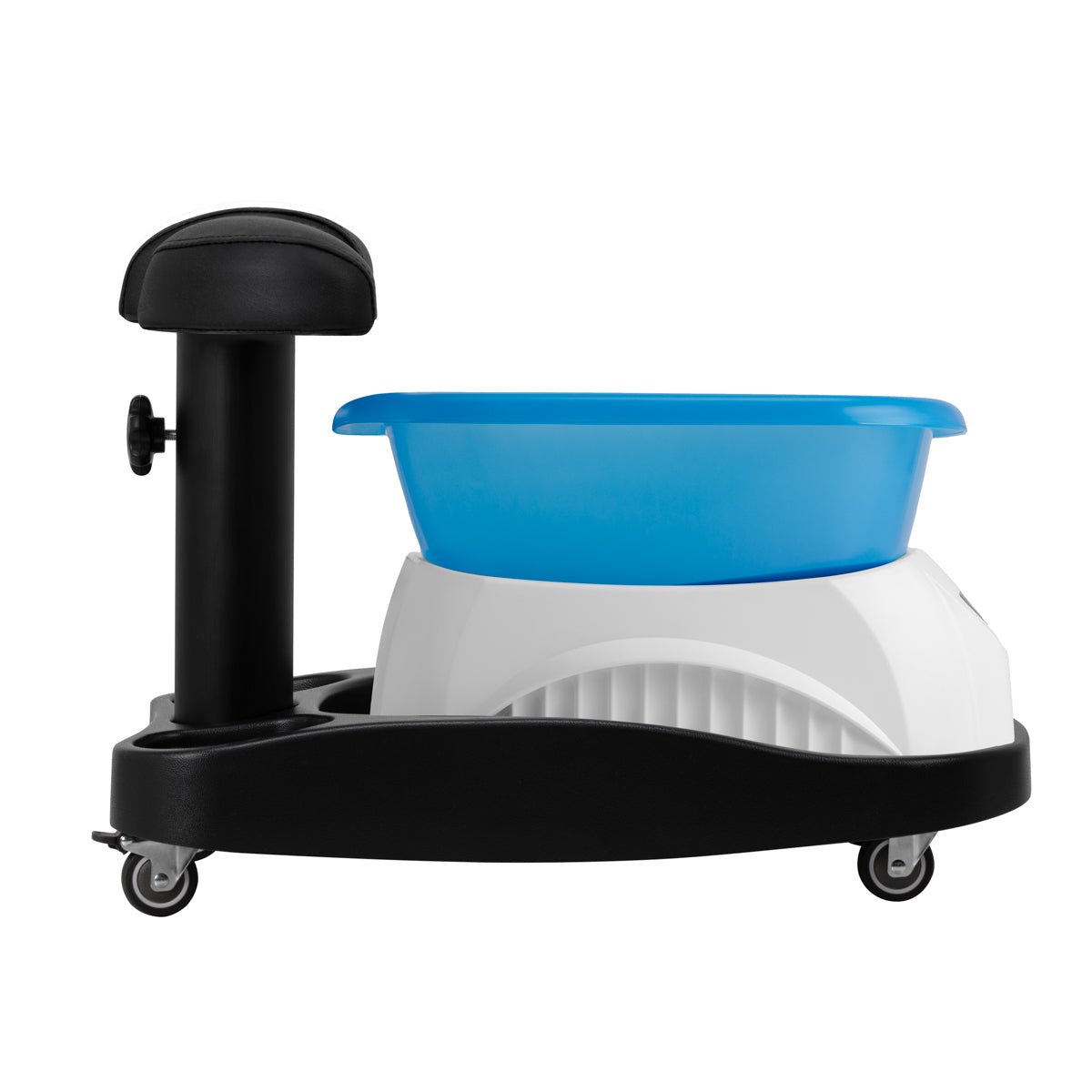 Piatto doccia Azzurro con massaggiatore e carrello bianco