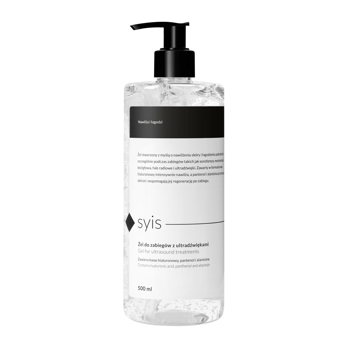 Gel idratante Syis per trattamenti ad ultrasuoni con acido ialuronico 500 ml - nuovo