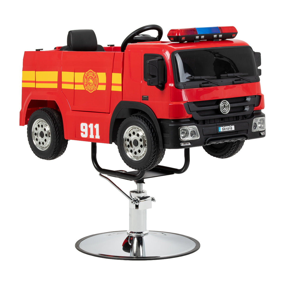 Poltrona da parrucchiere per bambini Gabbiano Fire Engine
