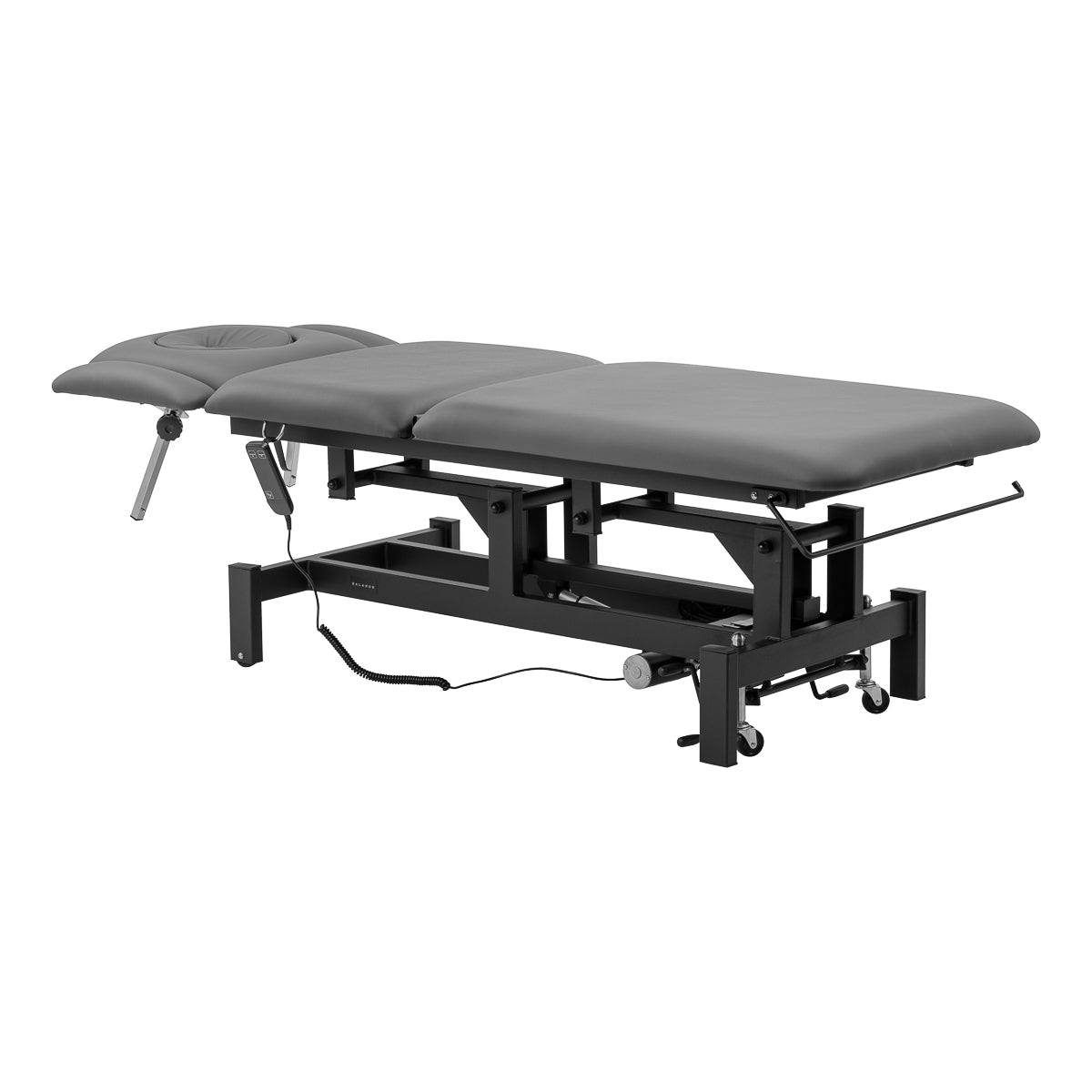 Lettino elettrico per massaggio e fisioterapia BALANCE Eso 5 con Pivot – grigio