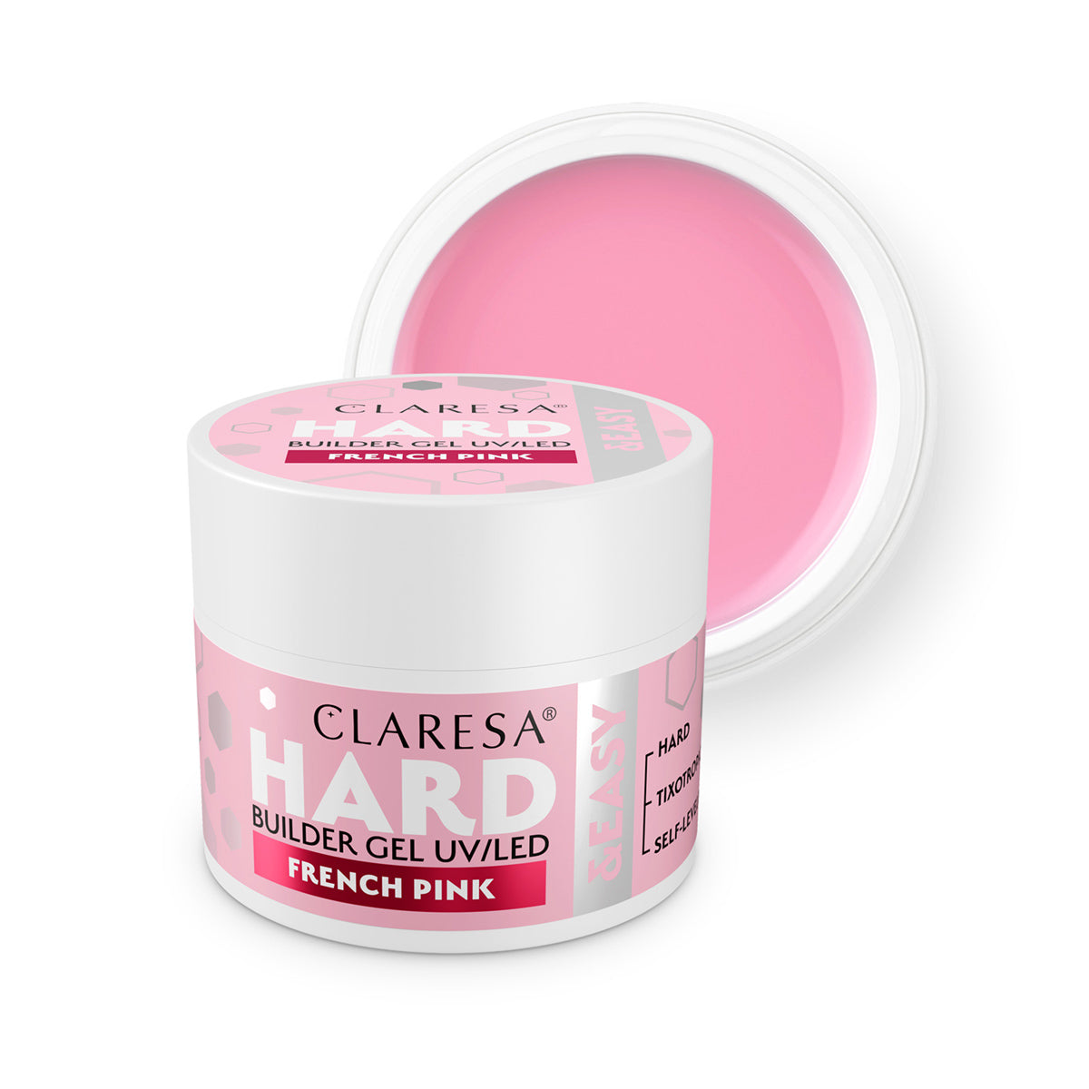 CLARESA HARD&EASY GEL COSTRUTTORE ROSA FRANCESE 45g
