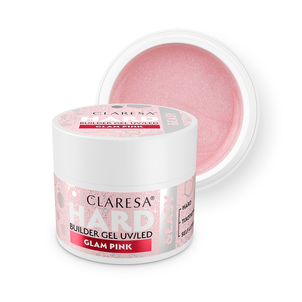CLARESA HARD&EASY GEL COSTRUTTORE GLAM ROSA 12g