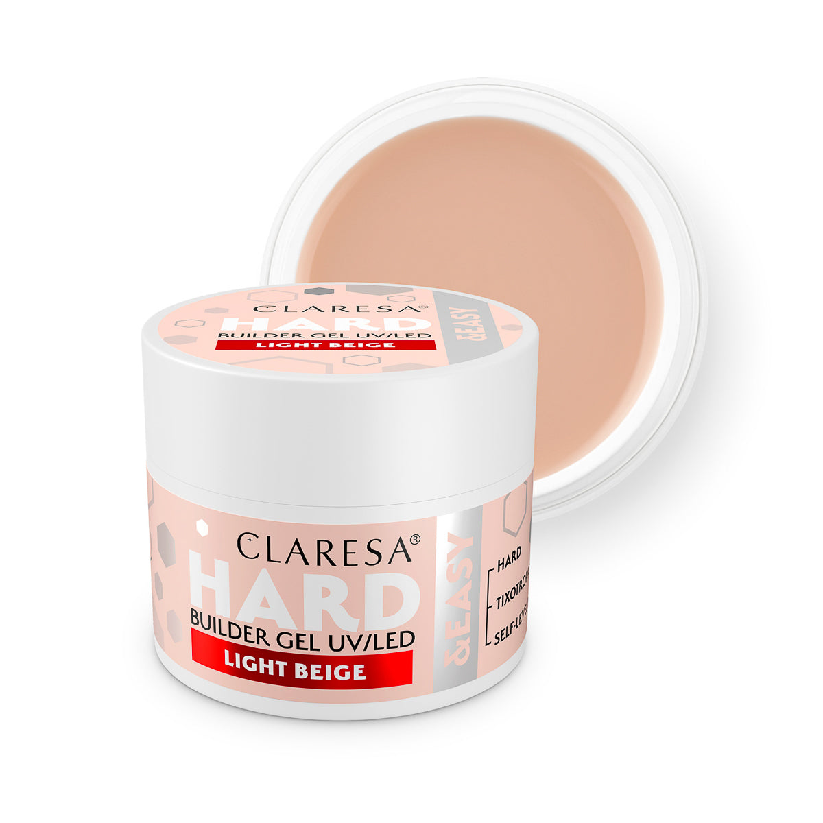 CLARESA HARD&EASY GEL COSTRUTTORE BEIGE CHIARO 45g
