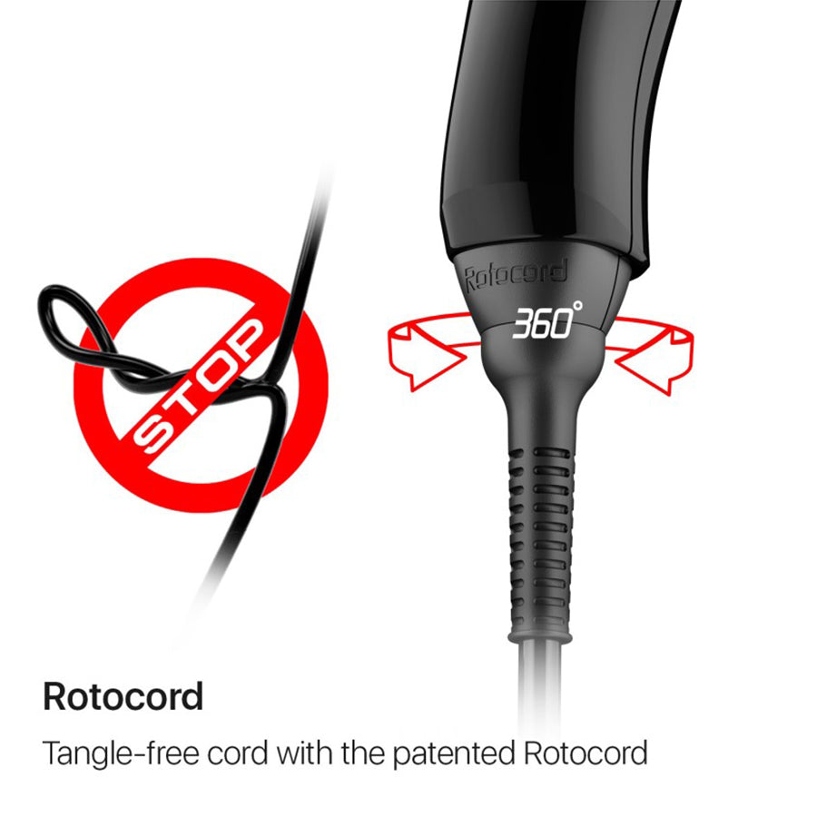 Asciugacapelli Valera 8500 ionic 2000W Rotocord nero notte
