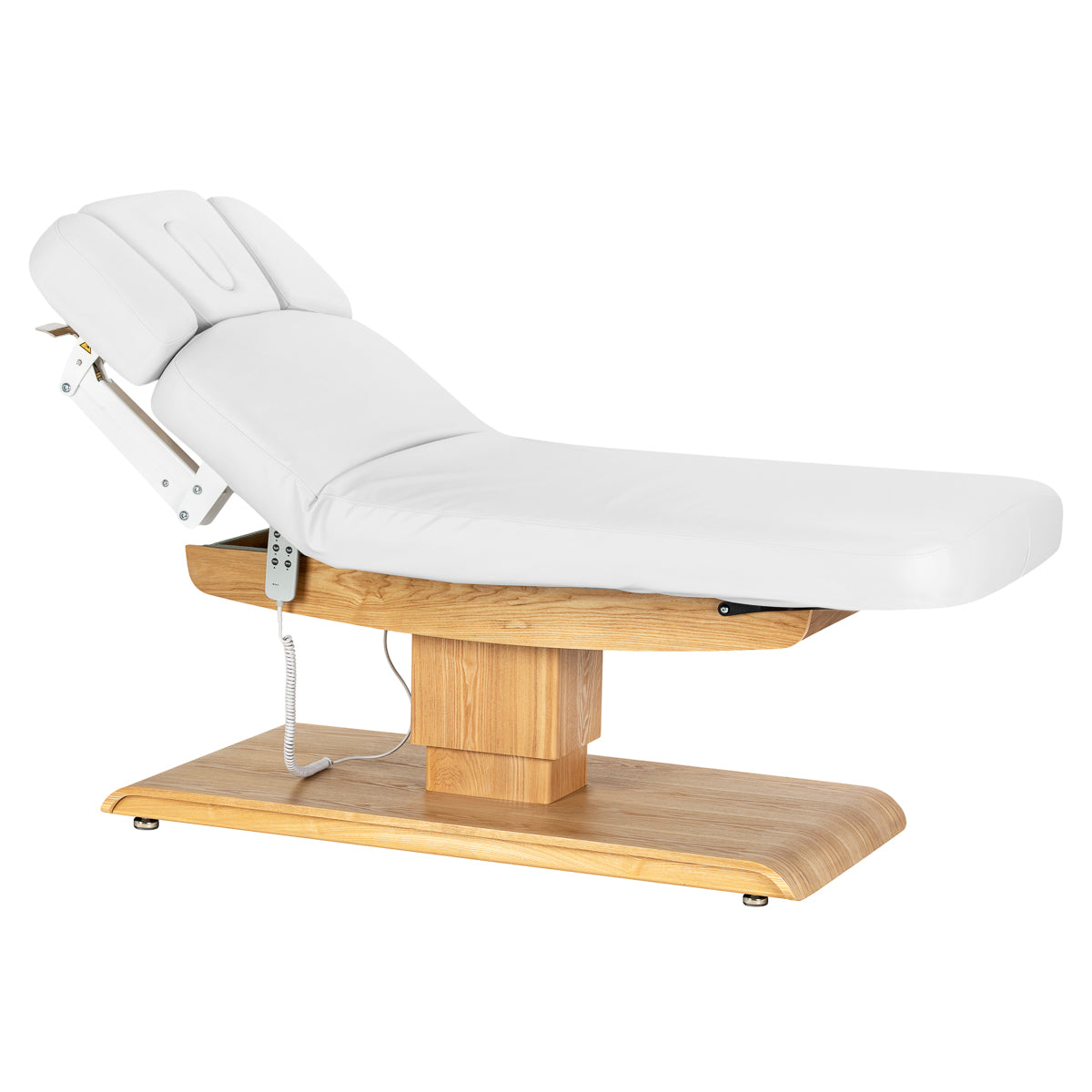 SPA lounger Sillon Relax white with light brown base
