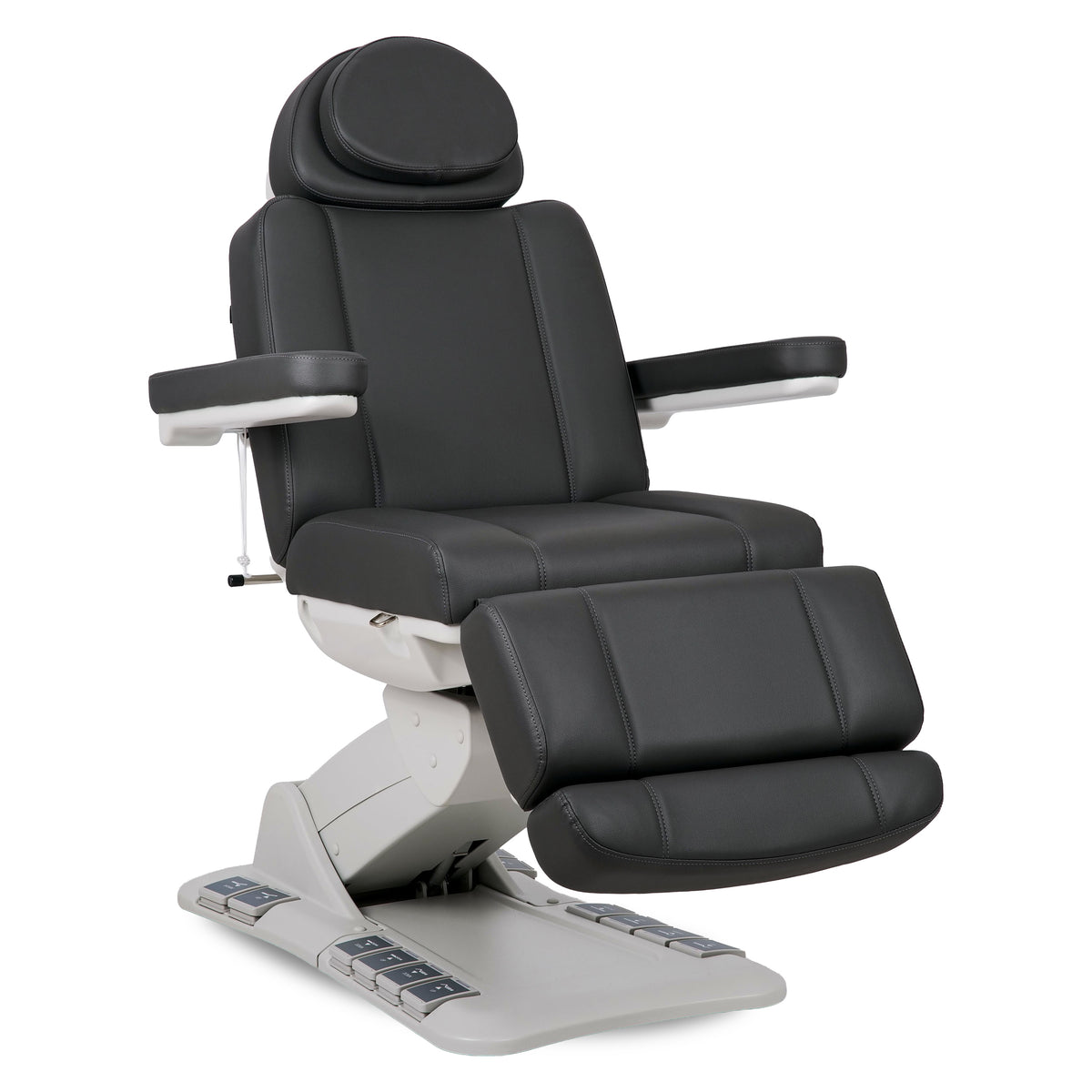 Electric beauty chair for podiatry treatments Evia Balance Graphite – wide seat, setting memory | 3-year warranty | Habys