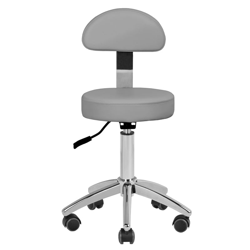 Sgabello con Ruote AM-304 Grigio
